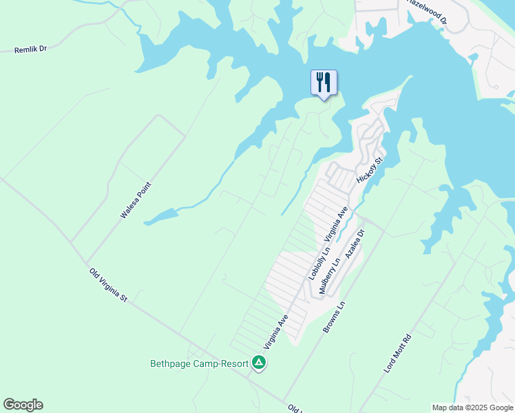 map of restaurants, bars, coffee shops, grocery stores, and more near 15 Raymond Drive in Urbanna
