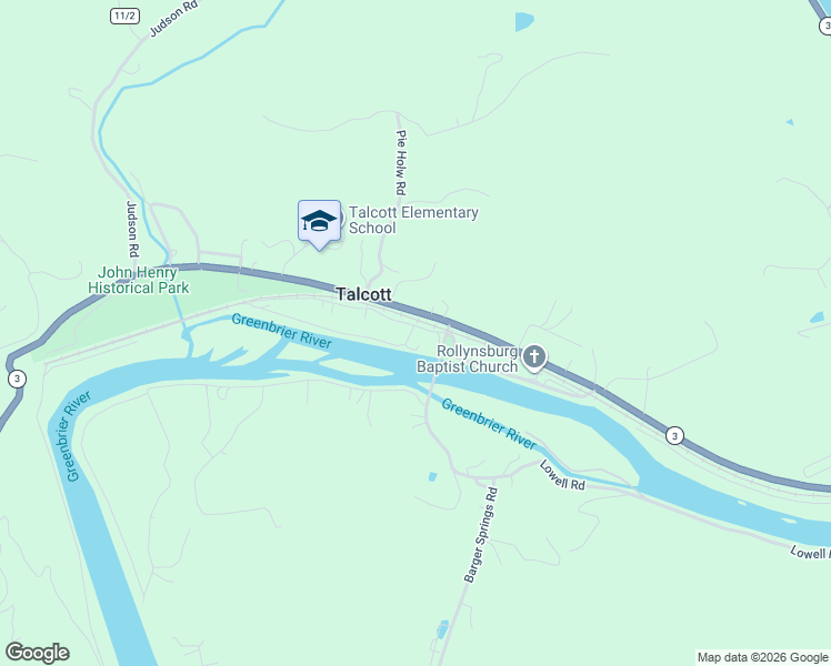 map of restaurants, bars, coffee shops, grocery stores, and more near 782 Pat Ball Road in Hinton