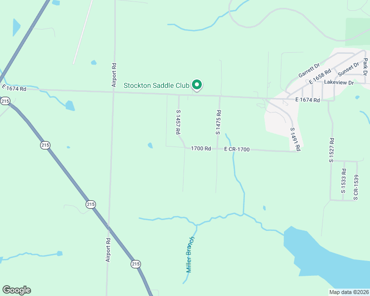 map of restaurants, bars, coffee shops, grocery stores, and more near 16893 South 1457 Road in Stockton