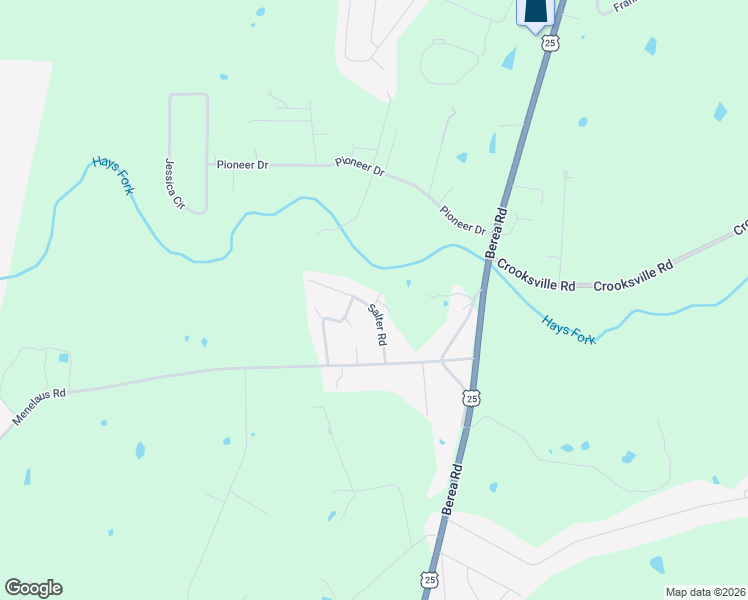 map of restaurants, bars, coffee shops, grocery stores, and more near 119 Salter Road in Berea