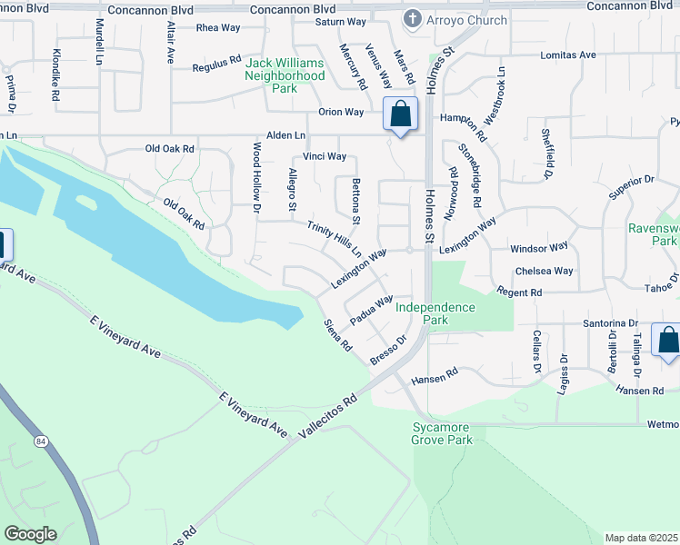 map of restaurants, bars, coffee shops, grocery stores, and more near 787 Barleta Lane in Livermore