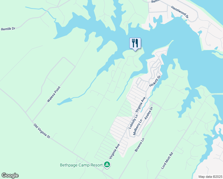 map of restaurants, bars, coffee shops, grocery stores, and more near 31 Johnsons Drive in Urbanna