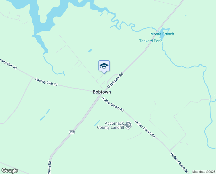 map of restaurants, bars, coffee shops, grocery stores, and more near 28480 Bobtown Road in Melfa