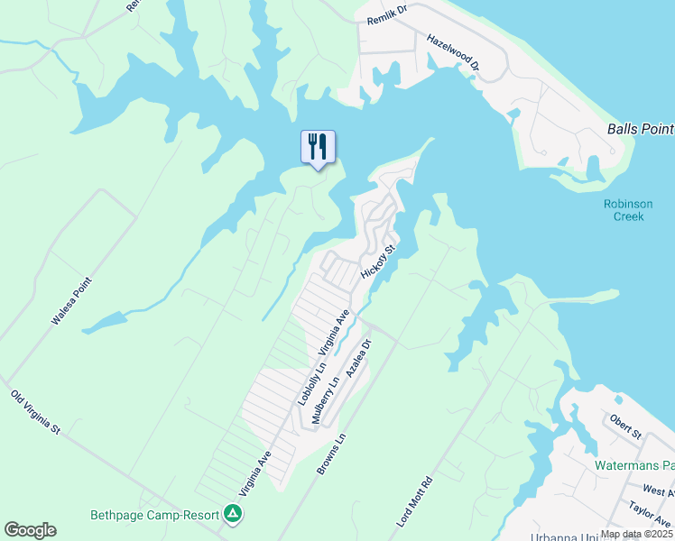 map of restaurants, bars, coffee shops, grocery stores, and more near Birch Street in Middlesex County