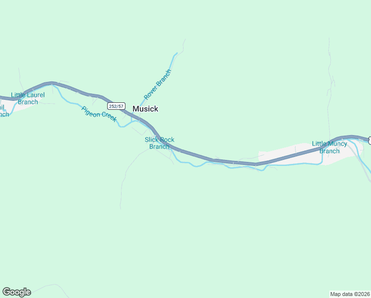 map of restaurants, bars, coffee shops, grocery stores, and more near County Route 252/57 in Delbarton