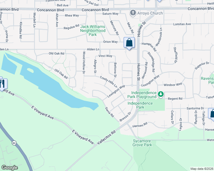 map of restaurants, bars, coffee shops, grocery stores, and more near 752 Barleta Lane in Livermore