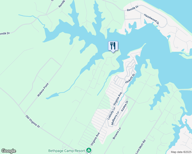 map of restaurants, bars, coffee shops, grocery stores, and more near 664 Burrells Marina Road in Urbanna