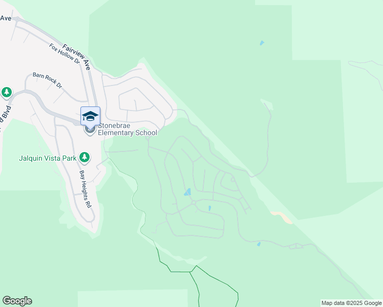 map of restaurants, bars, coffee shops, grocery stores, and more near 86 Benmore Drive in Hayward