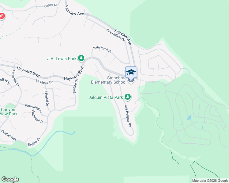 map of restaurants, bars, coffee shops, grocery stores, and more near 28828 Bailey Ranch Road in Hayward