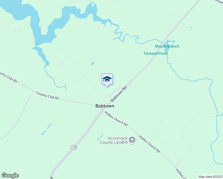 map of restaurants, bars, coffee shops, grocery stores, and more near 28480 Bobtown Road in Melfa