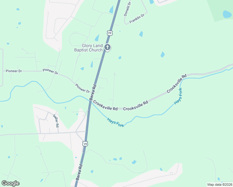 map of restaurants, bars, coffee shops, grocery stores, and more near 116 Blue Ridge Drive in Berea
