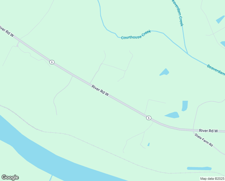 map of restaurants, bars, coffee shops, grocery stores, and more near 2200 River Road West in Maidens