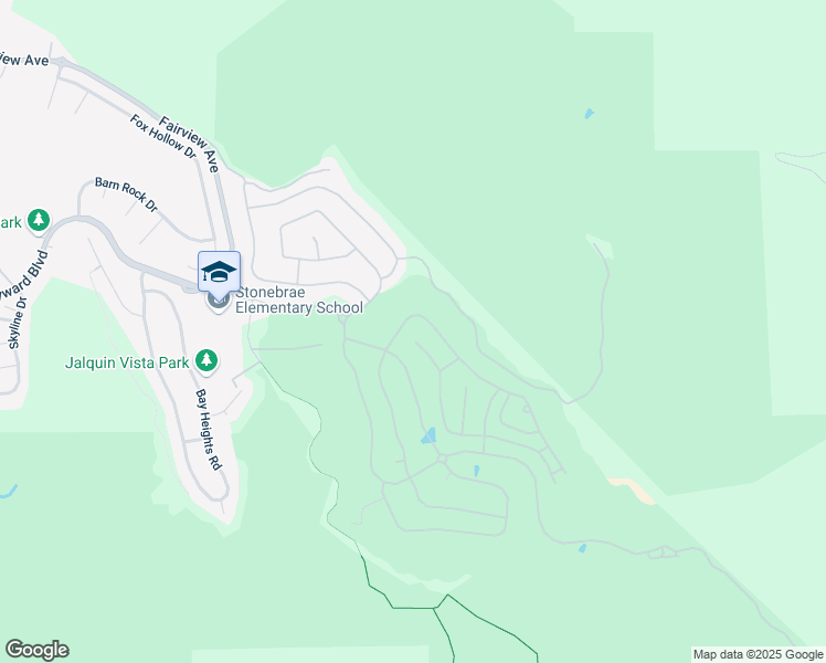 map of restaurants, bars, coffee shops, grocery stores, and more near 2 Sonas Place in Hayward