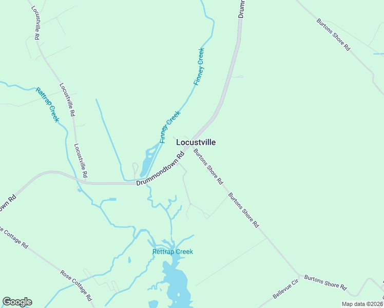 map of restaurants, bars, coffee shops, grocery stores, and more near in Locustville