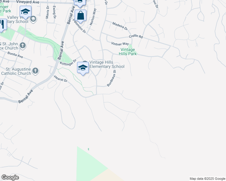 map of restaurants, bars, coffee shops, grocery stores, and more near 3650 Locke Court in Pleasanton