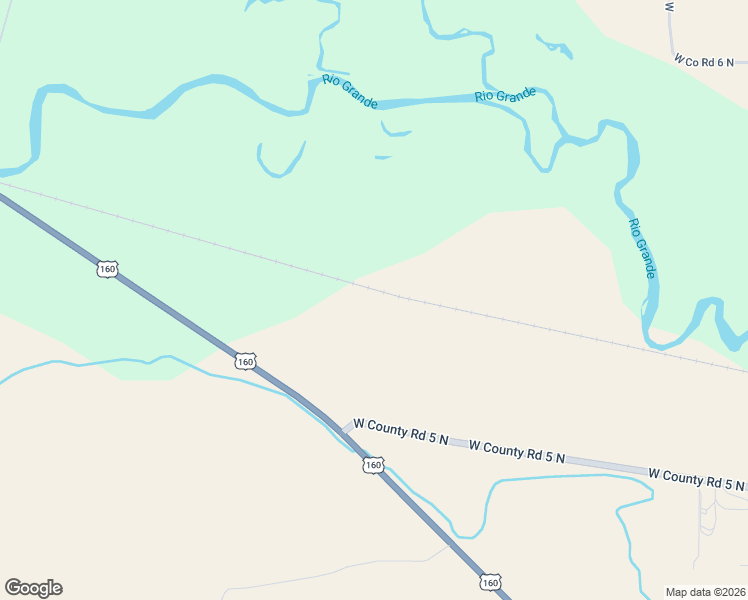 map of restaurants, bars, coffee shops, grocery stores, and more near 6771 West County Road 5 North in Del Norte