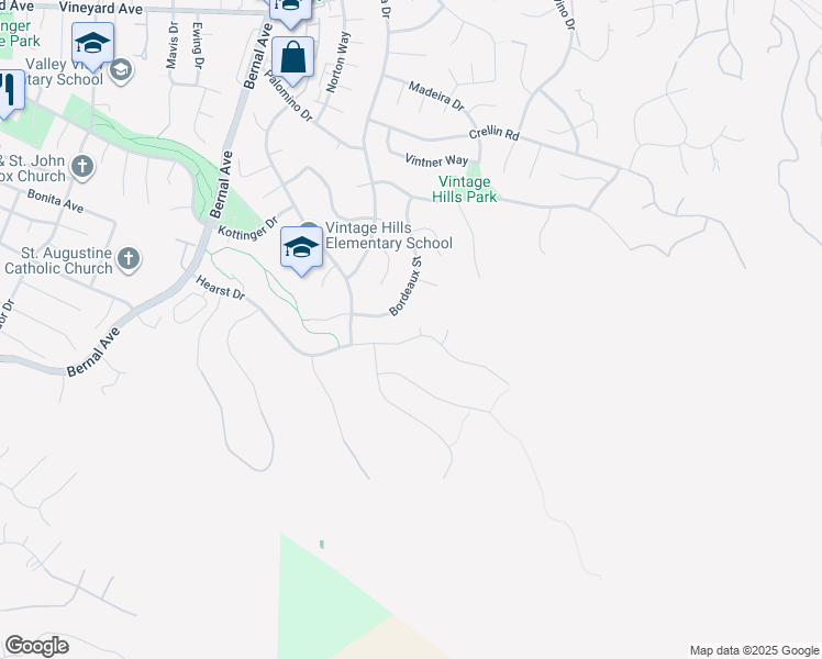 map of restaurants, bars, coffee shops, grocery stores, and more near 3650 Locke Court in Pleasanton