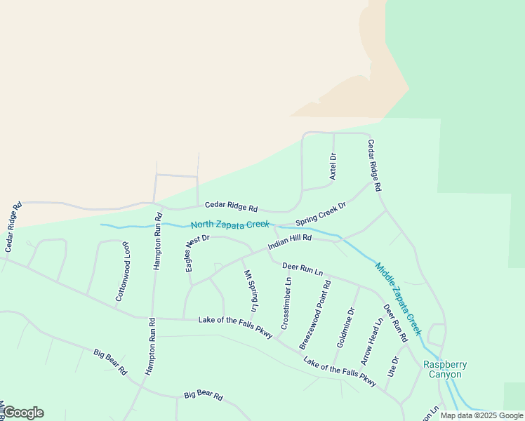 map of restaurants, bars, coffee shops, grocery stores, and more near Cedar Ridge Road in Alamosa County