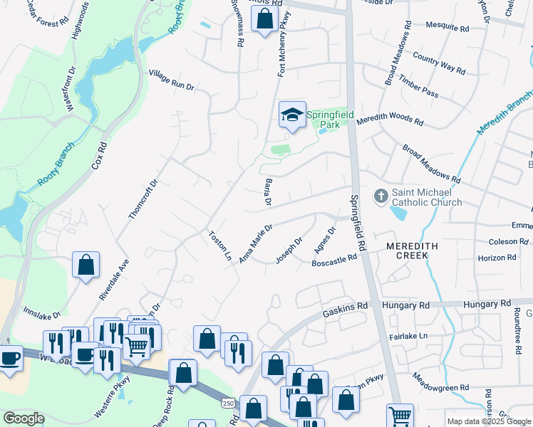map of restaurants, bars, coffee shops, grocery stores, and more near 10701 Argonne Drive in Glen Allen