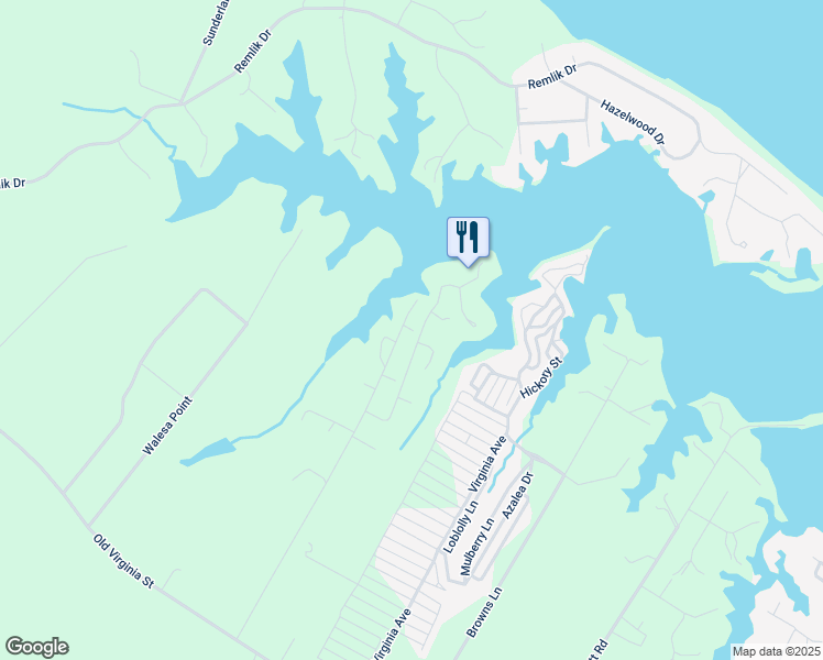 map of restaurants, bars, coffee shops, grocery stores, and more near 772 Burrells Marina Road in Urbanna