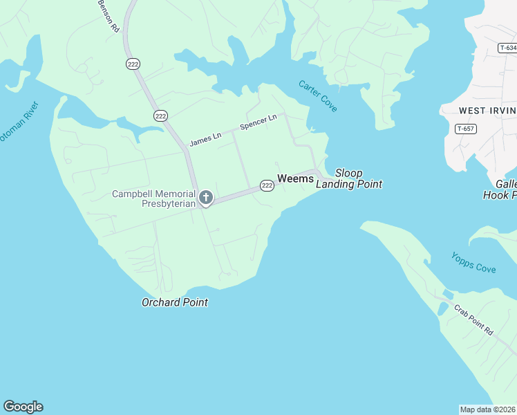 map of restaurants, bars, coffee shops, grocery stores, and more near 3876 Weems Road in Weems