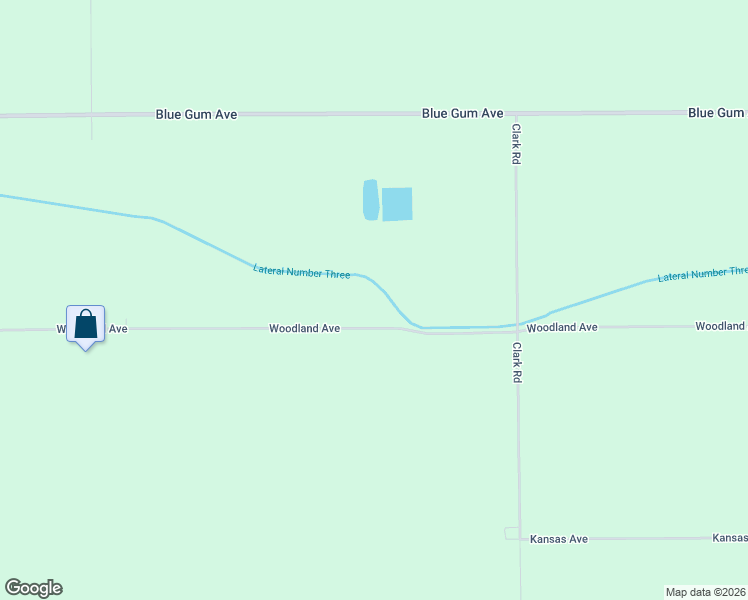 map of restaurants, bars, coffee shops, grocery stores, and more near 5301 Woodland Avenue in Modesto
