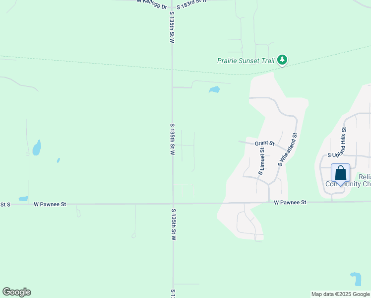 map of restaurants, bars, coffee shops, grocery stores, and more near West Blake Street in Wichita