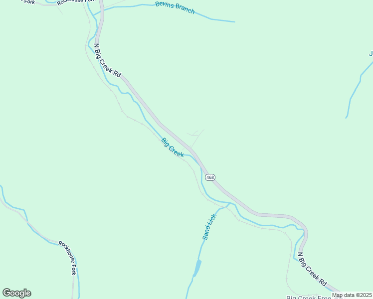 map of restaurants, bars, coffee shops, grocery stores, and more near 2275 North Big Creek Road in Belfry