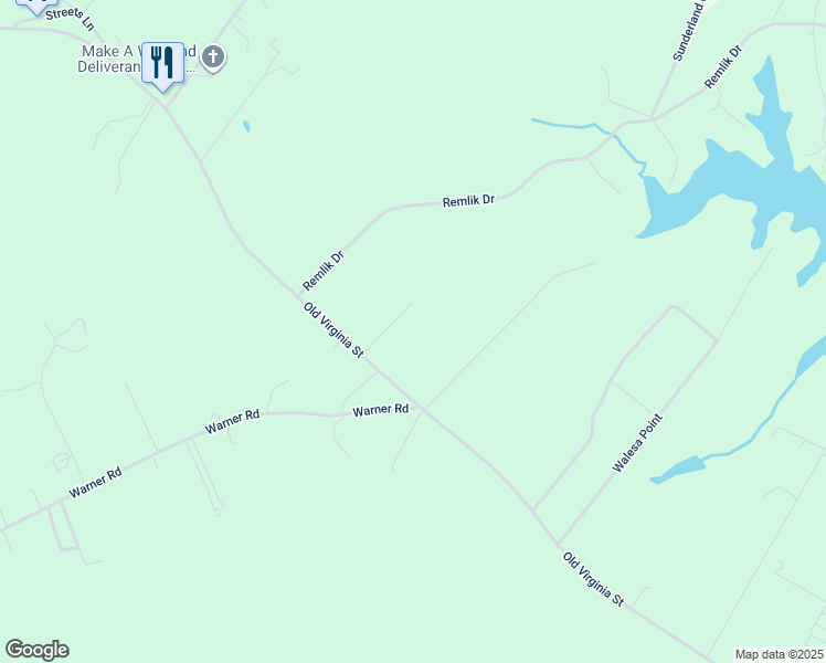 map of restaurants, bars, coffee shops, grocery stores, and more near 3453 Old Virginia Street in Urbanna