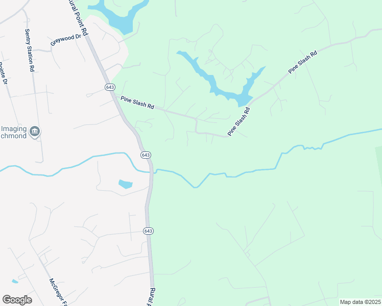 map of restaurants, bars, coffee shops, grocery stores, and more near 6435 Pine Slash Road in Mechanicsville