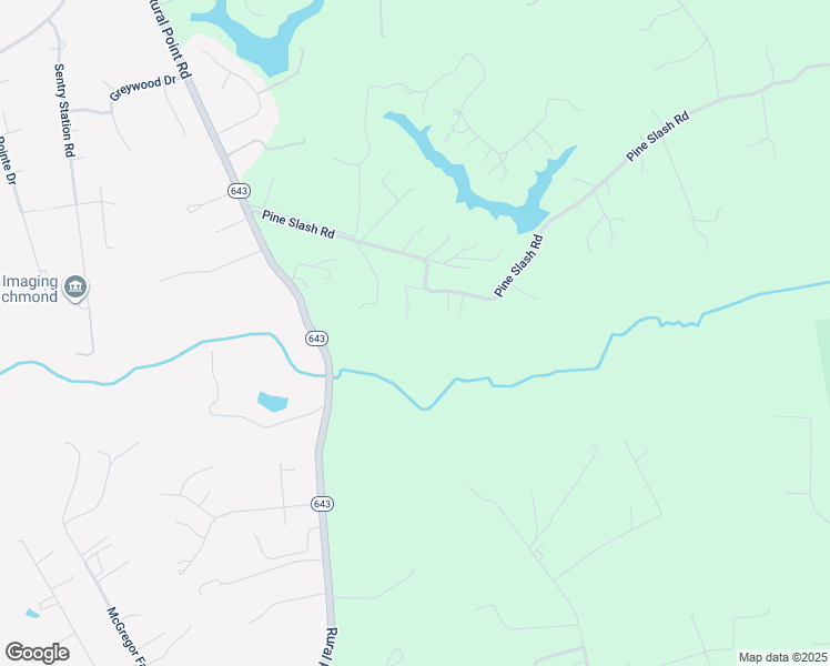 map of restaurants, bars, coffee shops, grocery stores, and more near 6435 Pine Slash Road in Mechanicsville