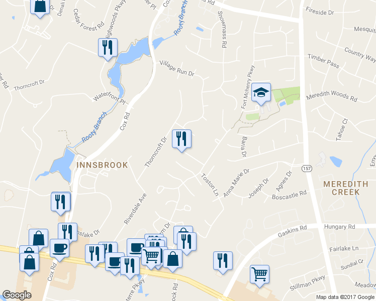 map of restaurants, bars, coffee shops, grocery stores, and more near 10924 Brunson Way in Glen Allen