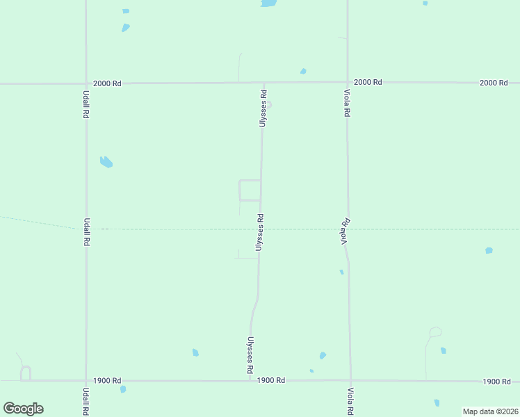 map of restaurants, bars, coffee shops, grocery stores, and more near Ulysses Road in Chanute