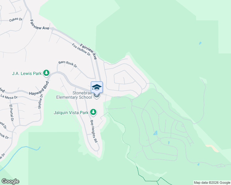 map of restaurants, bars, coffee shops, grocery stores, and more near 70 Arundel Drive in Hayward