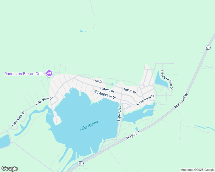 map of restaurants, bars, coffee shops, grocery stores, and more near 234 Erie Drive in Ironton