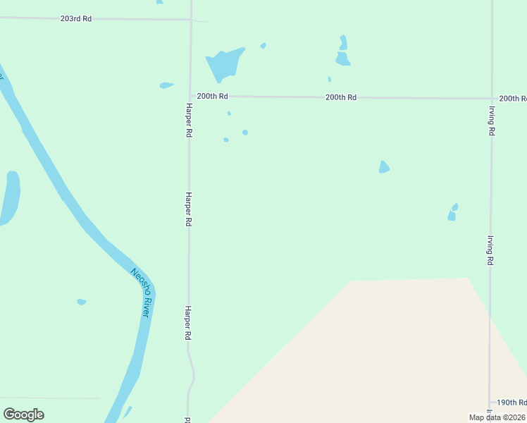 map of restaurants, bars, coffee shops, grocery stores, and more near 19680 Harper Road in Chanute