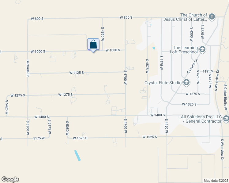 map of restaurants, bars, coffee shops, grocery stores, and more near 4764 West 1275 South in Cedar City
