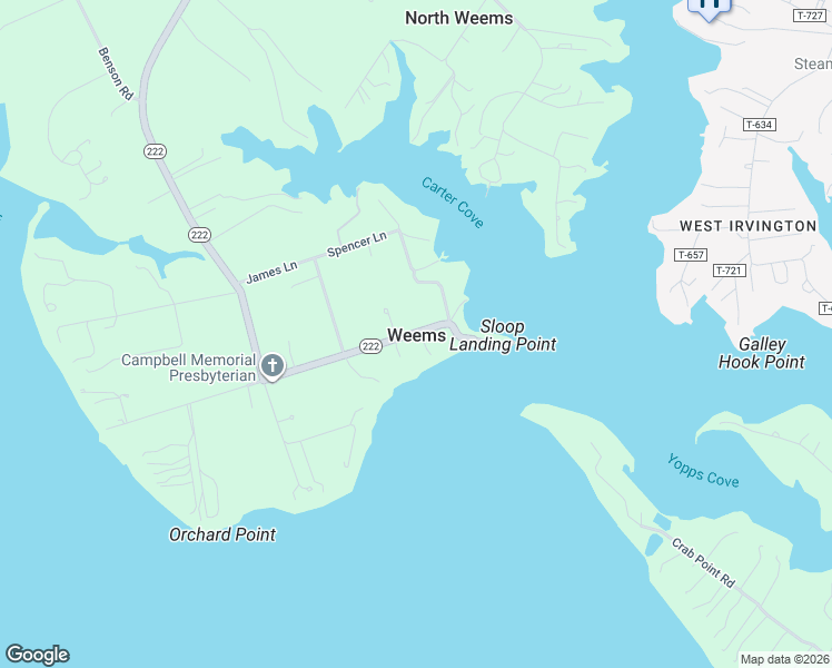 map of restaurants, bars, coffee shops, grocery stores, and more near in Weems