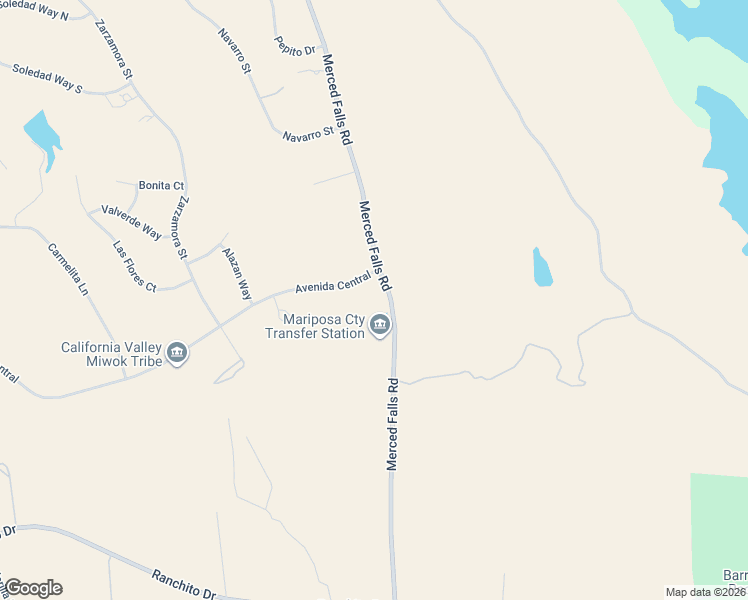 map of restaurants, bars, coffee shops, grocery stores, and more near 1686 Merced Falls Road in La Grange