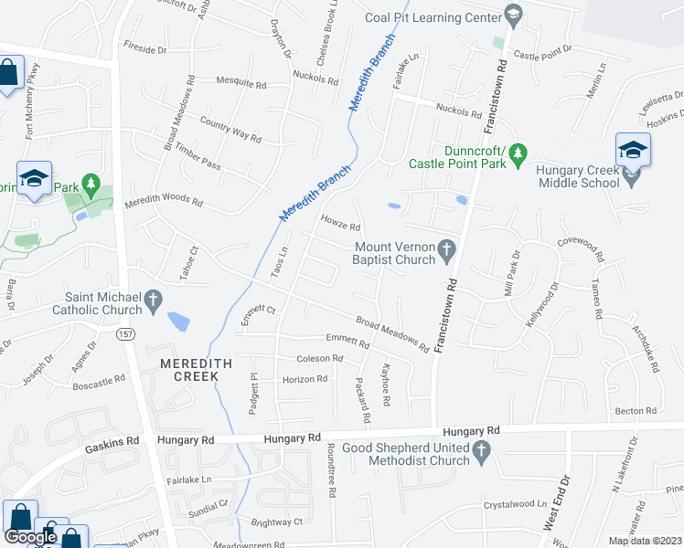map of restaurants, bars, coffee shops, grocery stores, and more near 4921 Daffodil Circle in Glen Allen