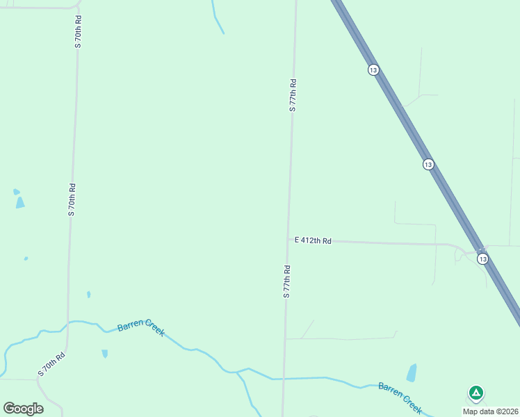 map of restaurants, bars, coffee shops, grocery stores, and more near 4117 South 77th Road in Bolivar