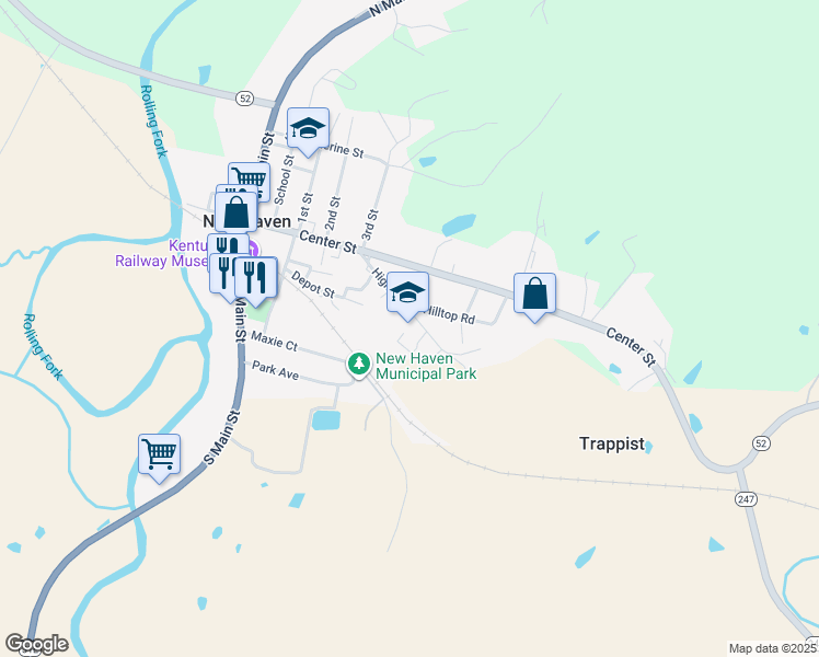 map of restaurants, bars, coffee shops, grocery stores, and more near 489 High Street in New Haven