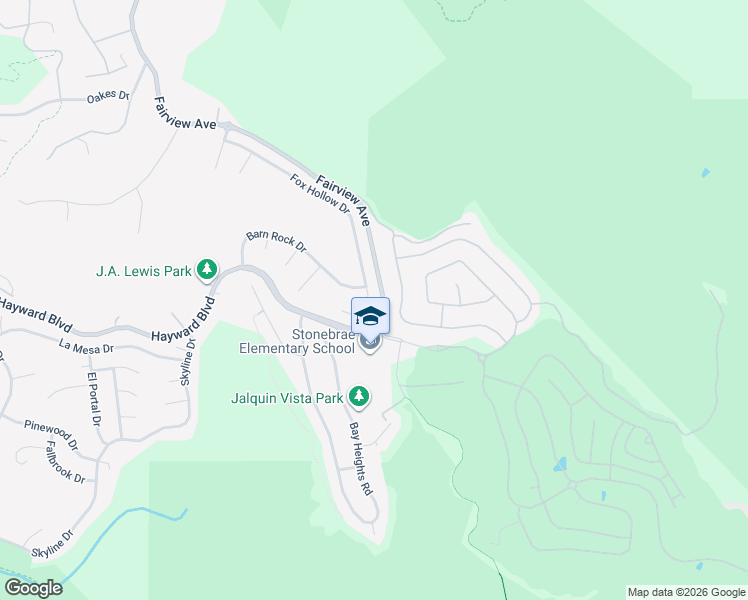 map of restaurants, bars, coffee shops, grocery stores, and more near 4520 Riding Club Court in Hayward