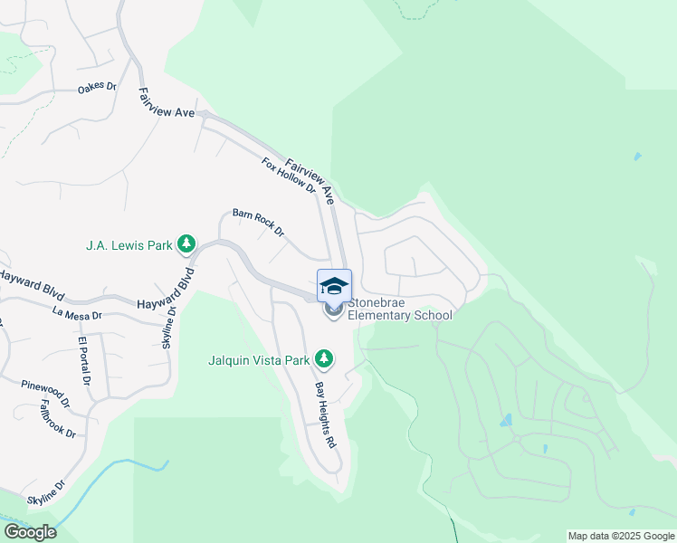 map of restaurants, bars, coffee shops, grocery stores, and more near 4520 Riding Club Court in Hayward