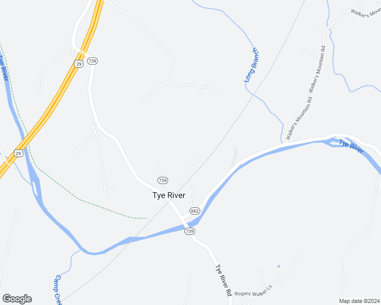 map of restaurants, bars, coffee shops, grocery stores, and more near 197 Tye River Depot Lane in Arrington
