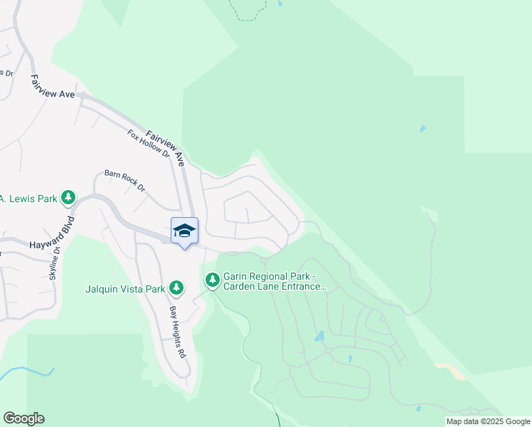 map of restaurants, bars, coffee shops, grocery stores, and more near 93 Carrick Circle in Hayward