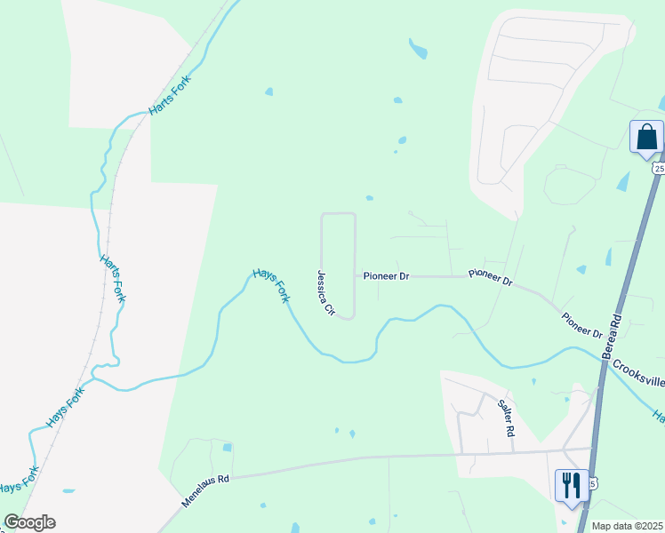 map of restaurants, bars, coffee shops, grocery stores, and more near 315 Jessica Circle in Richmond
