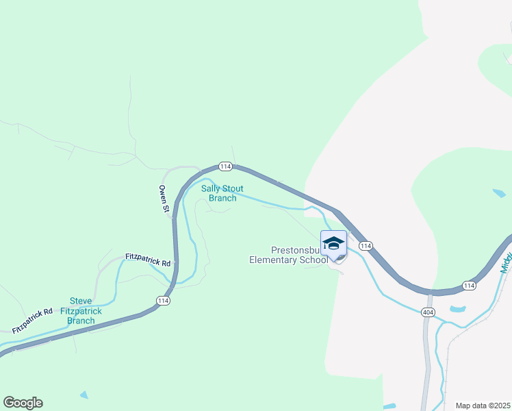 map of restaurants, bars, coffee shops, grocery stores, and more near West Clark Drive in Prestonsburg