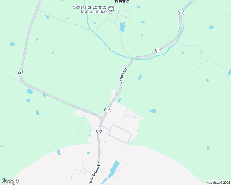 map of restaurants, bars, coffee shops, grocery stores, and more near 81-499 Nerinx Road in Loretto