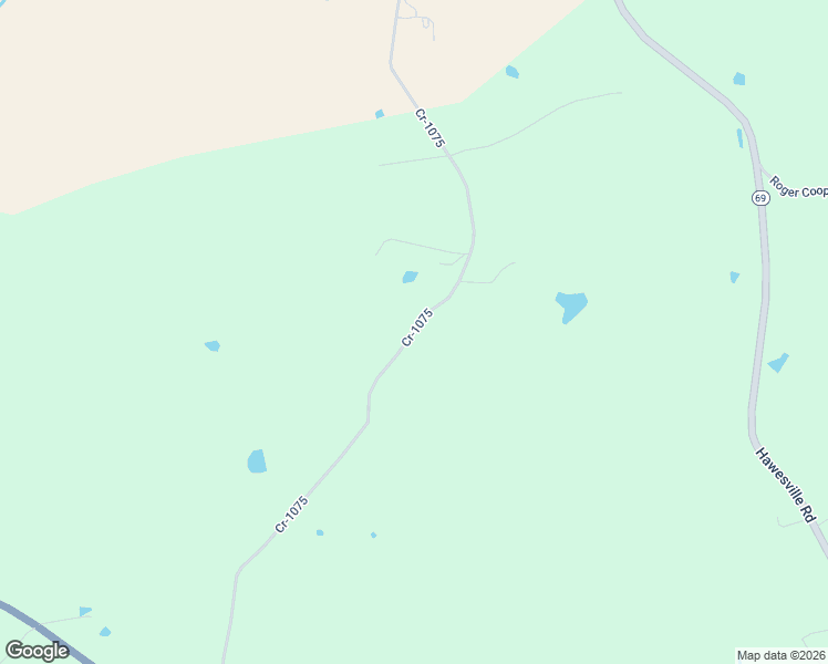 map of restaurants, bars, coffee shops, grocery stores, and more near Cr-1075 in Reynolds Station